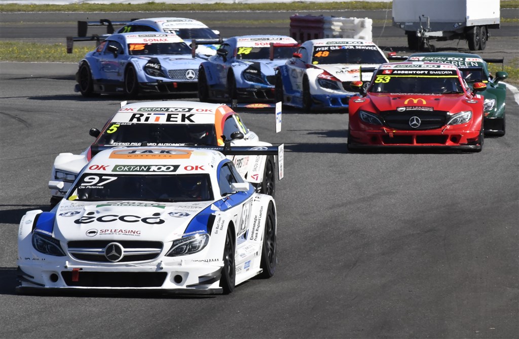 Erfaringen afgjorde finalen i OK Oktan 100 Super GT, som Ole Petersen vandt.
(Foto: Morten Kimer)